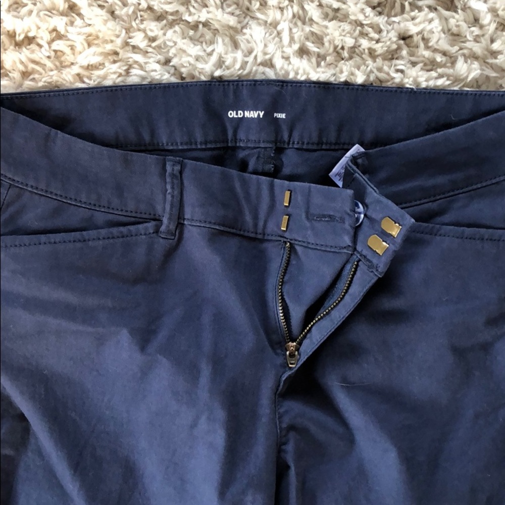 Navy blue pixie pants. - Picture 2 of 4